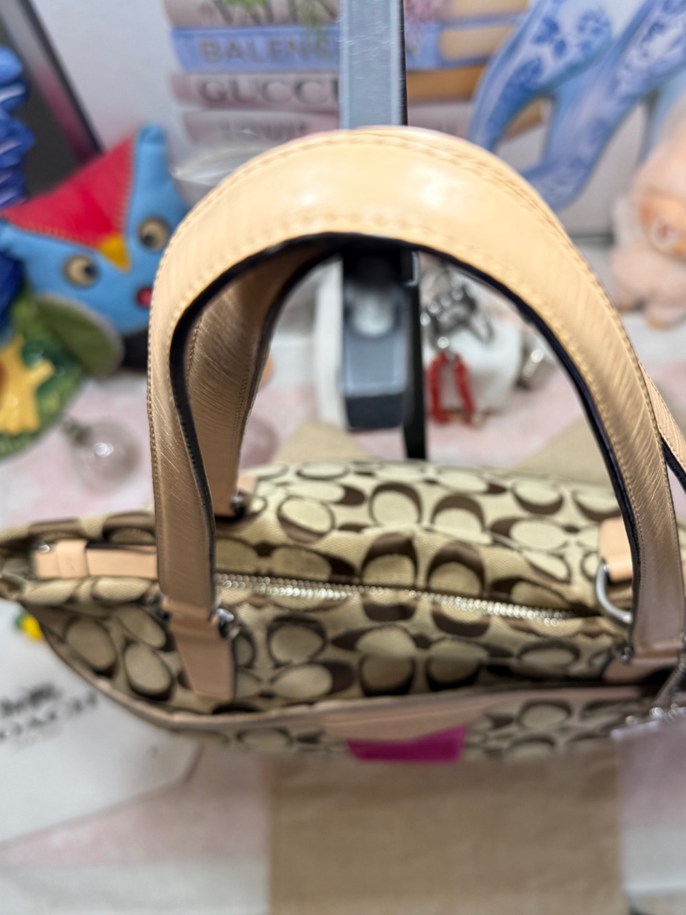 Coach Signature Stripe 12CM Tote Bag - Picture 4 of 11
